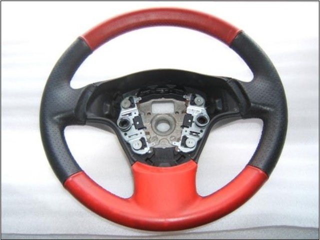 Airbag si volan  piele rosu cu negru seat ibiza, cordoba  2003-2007
