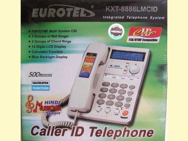 Telefon eurotel analogic digital display calculator speaker