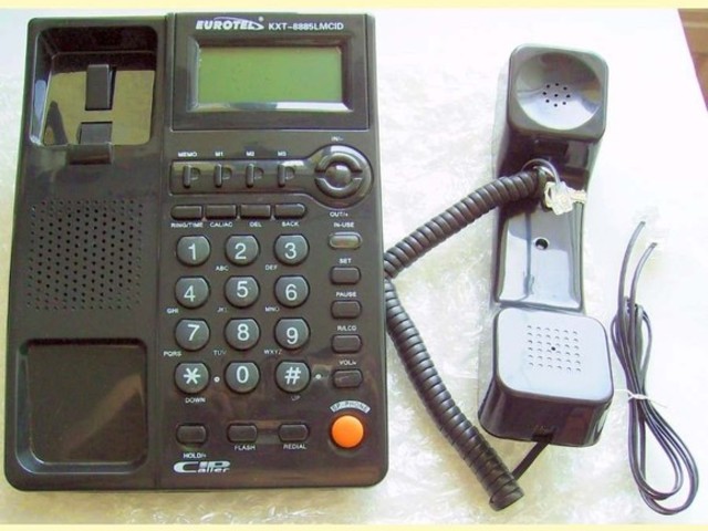 Telefon eurotel analogic digital display calculator speaker